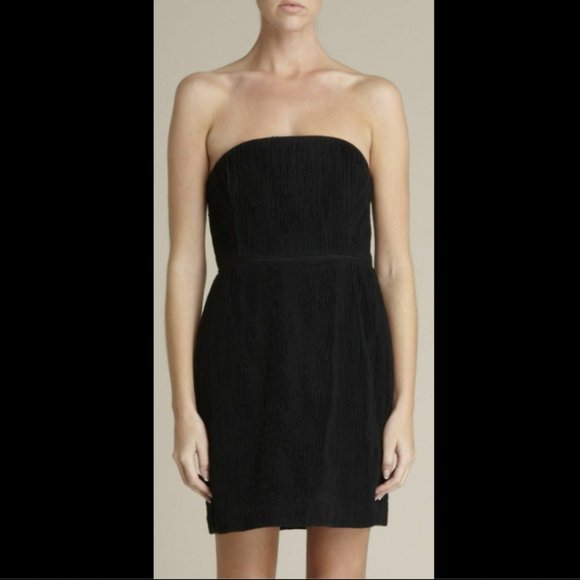 Adam Lippes Pleated Silk Chiffon Cocktail Dress - Picture 9 of 11